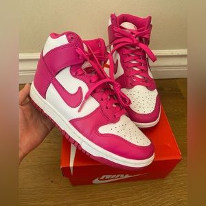 Pink Nike Dunks High